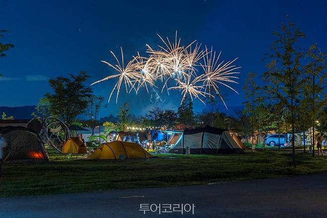 평화누리캠핑장 전경 / 사진-경기관광공사