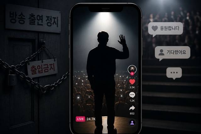 연예인들의 복귀 방식이 크게 달라졌다. 유튜브와 틱톡, 인스타그램 등 개인 플랫폼만 있으면 누구든 자신의 목소리를 낼 수 있다. 방송 출연이 막혀도 직접 콘텐츠를 만들 수 있고, 팬들과 실시간으로 대화할 수도 있다. /AI 이미지