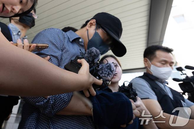 실종 사건 2건을 허위종결한 혐의를 받는 제주서부경찰서 소속 부 모 경장. 2026.8.25 ⓒ 뉴스1 안은나 기자