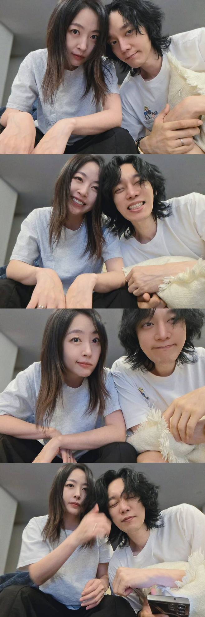 심은진이 부부 셀카를 공개했다. / 사진=심은진 SNS 캡처