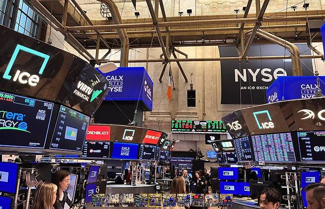 미국 뉴욕증권거래소(NYSE) 트레이딩 플로어.(사진=연합뉴스)