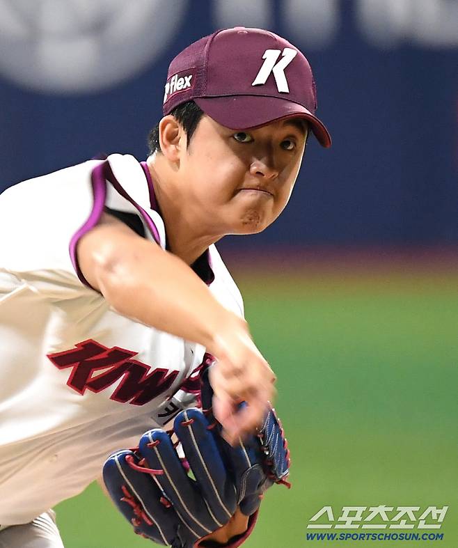 23일 고척 스카이돔에서 열린 키움과 KIA의 경기. 선발 투구하고 있는 키움 박준현. 고척=송정헌 기자songs@sportschosun.com/2026.06.23/