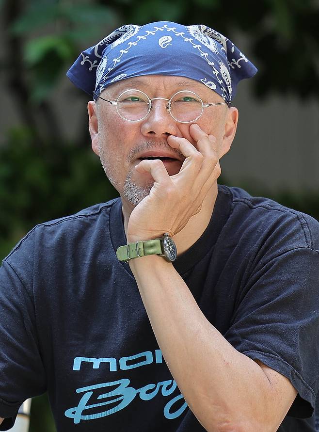 만화가 이우일. 이재문 기자