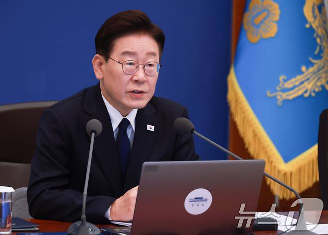 이재명 대통령이 3일 청와대에서 열린 수석보좌관회의에서 발언하고 있다. (청와대통신사진기자단) 2026.9.3 ⓒ 뉴스1 허경 기자