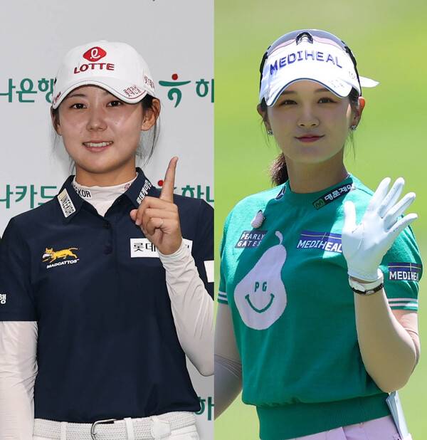 2026년 한국여자프로골프(KLPGA) 투어 하나금융그룹 챔피언십에 출전하는 황유민 프로(사진제공=대회조직위). KLPGA 투어에서 활약하는 박현경 프로(사진제공=KLPGA)