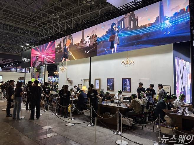 TGS 2026에 참가한 엔씨 부스. 사진=김세현 기자