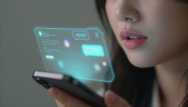 AI 서비스 이용하고 있는 여성.(게티이미지뱅크)