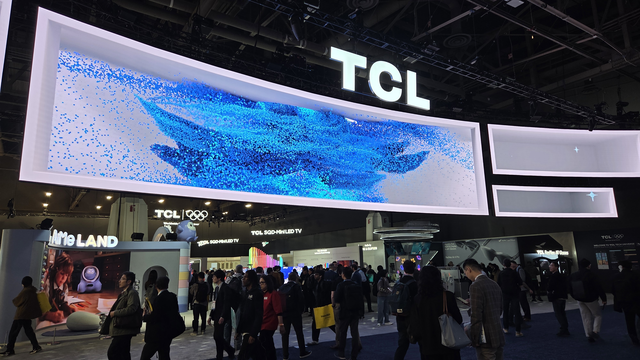 미국 라스베이거스 컨벤션센터(LVCC)에서 올해 1월 열린 CES 2026 TCL 부스. 장우진 기자
