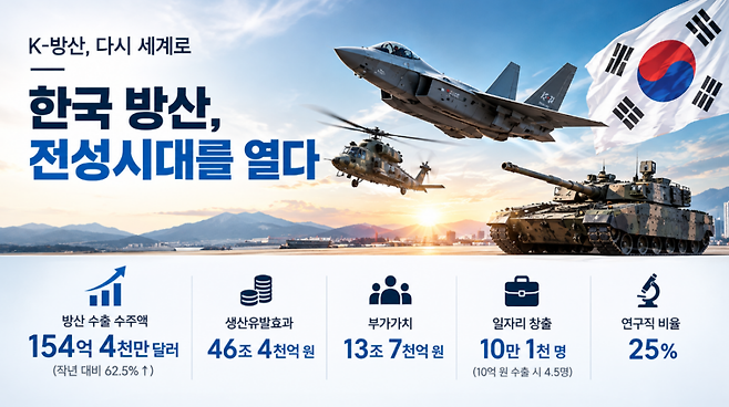 2026년, 한국 방산은 전성시대를 맞이하고 있다. (사진=테크42)