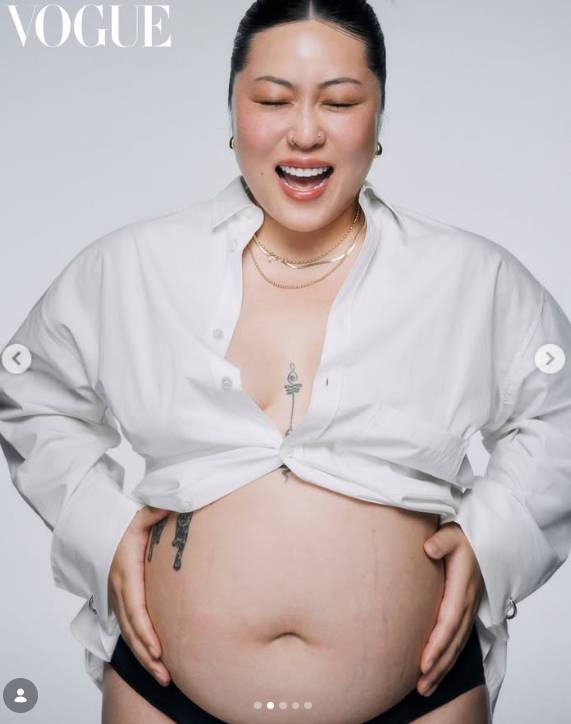 백진경 보그 만삭화보 / 사진=개인계정