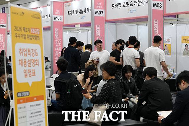 한국경영자총협회(경총)이 29일 발표한 '청년 취업 트렌드 설문조사' 결과에 따르면 전국 20~34세 청년 1052명 중 62.9%가 최근 취업 시장 상황이 "전반적으로 어렵다"고 답했다. /서예원 기자