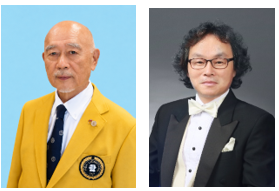 일본 도쿄리더타펠 네모토 다카오 단장(왼쪽)과 한국남성합창단 백요셉 단장