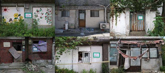 지난달 11일부터 21일까지 촬영한 현저동의 빈집을 콜라주 형태로 모았다. 아래 사진 일부도 현저동의 사람, 동물, 물건 등을 콜라주 했다.