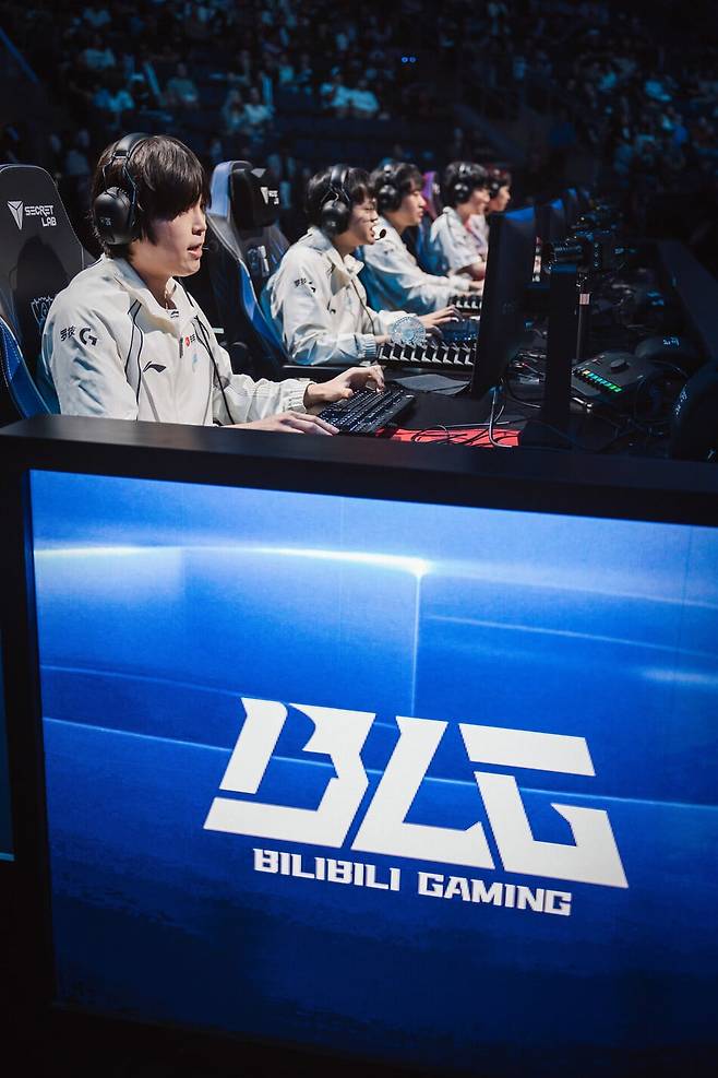 BLG 선수단. 라이엇 게임즈 제공