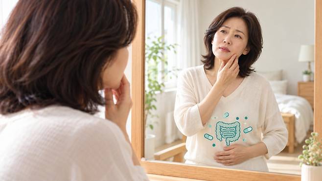 장내 세균의 종류와 비중이 몸의 노화 속도와 연관돼 있다는 연구 결과가 나왔다|출처: ChatGPT 생성